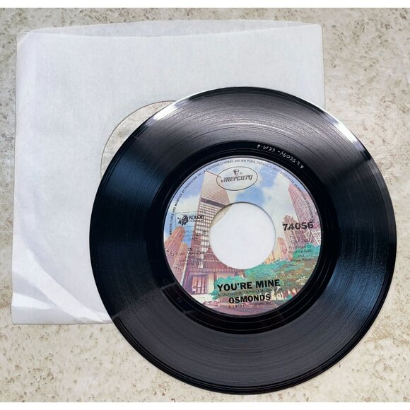 The Osmonds Love is on the Line / Youre Mine 45 Pop 1979 Mercury 74056 VG+ - Picture 5 of 6